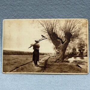 Louis-Emile Adams "End of Day" Old Masters Series 13 c1920s Sepia POSTCARD